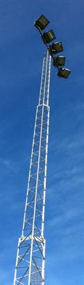 480W 17 m högmast + fund, 4 st Safir 4, 360W 15 m