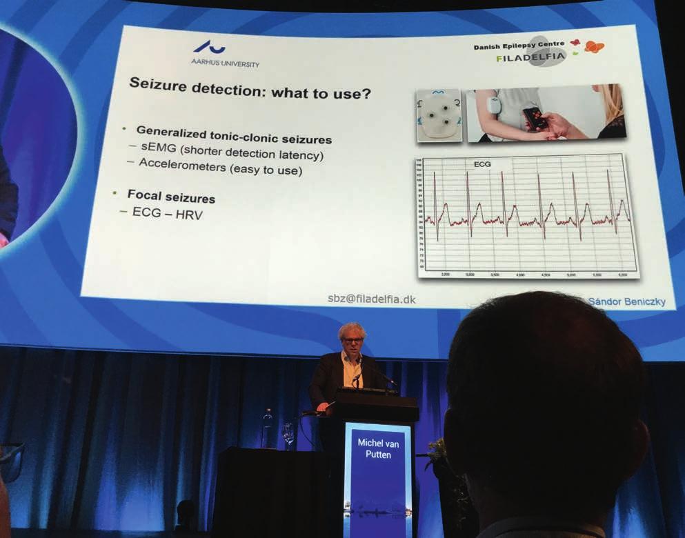 Bild 2. Michel van Putten menar att olika devices, tekniska anordningar, kan bidra till en objektiv mätning av epilepsianfall. annan svensk studie handlade om MS och neurofilament light.