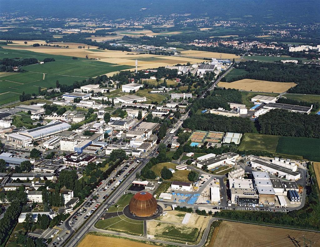 ATLAS-experimentet ovan jord CERN LHC