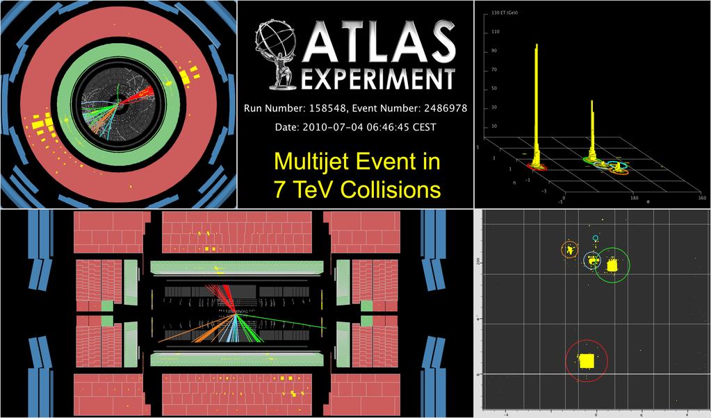 ATLAS bakgrund CERN LHC tunneln LHC magneter LHC experimenten ATLAS ATLAS magneter ATLAS