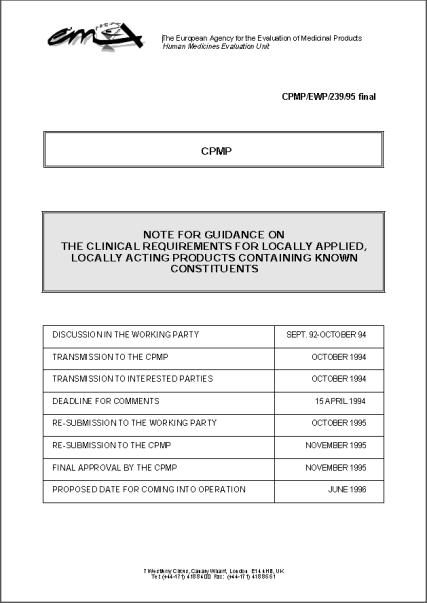 Vilka riktlinjer finns idag? För ekvivalens Guideline on the investigation of bioequivalence (CPMP/EWP/QWP/1401/98 rev.