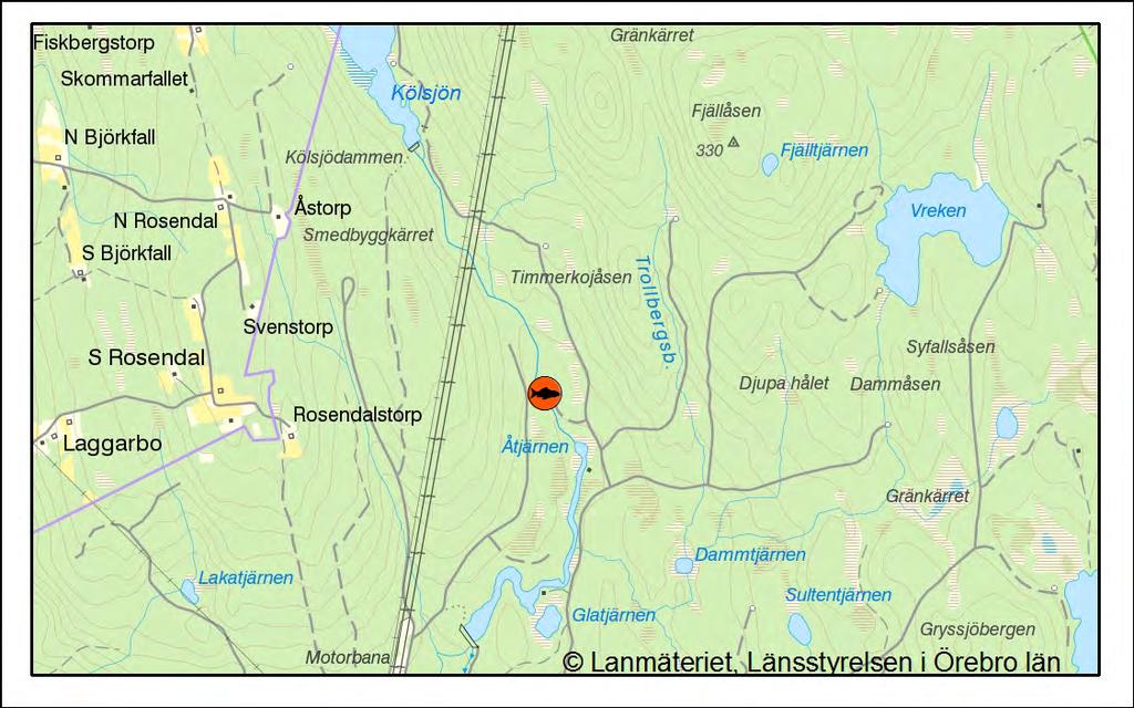 Åns vatten kommer främst från Kölsjön som ingår i länets kalkningsprogram sedan 1980. Kölsjöån har sitt utflöde i Storån mellan Norrsjön och Sörsjön. Elfiskestationen i Kölsjöån.