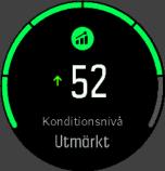 Om ansluten GPS inte finns tillgänglig så måste du kalibrera din klocka manuellt innan du kan gå/springa i 15 minuter och få en uppskattning av din konditionsnivå, se 3.22.