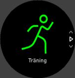 När POD- eller sensorenheten har parkopplats söker klockan efter den så fort du väljer ett sportläge som använder den här typen av sensor.