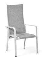 sits och rygg i grå textilene, B 59, D70, H110 cm 799 Trädgårdsstol med reclinerfunktion