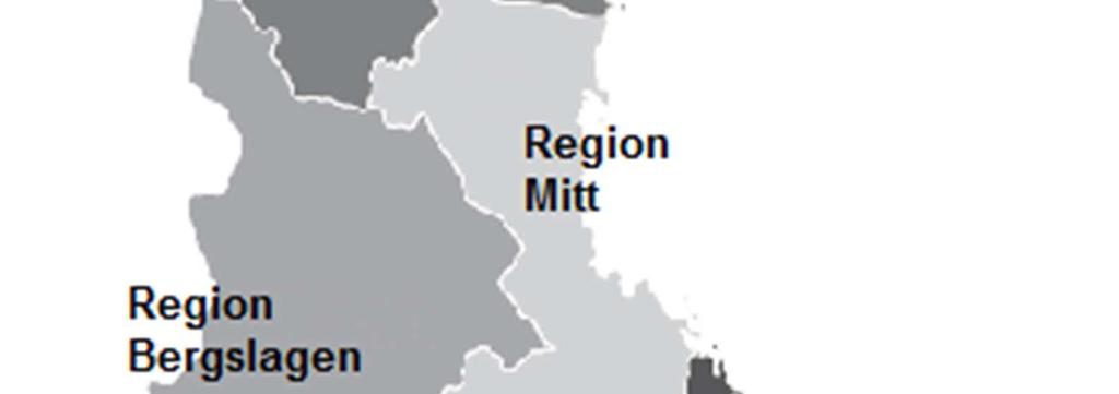 Dessa sju regioner har helhetsansvar för polisverksamheten inom ett angivet geografiskt område.