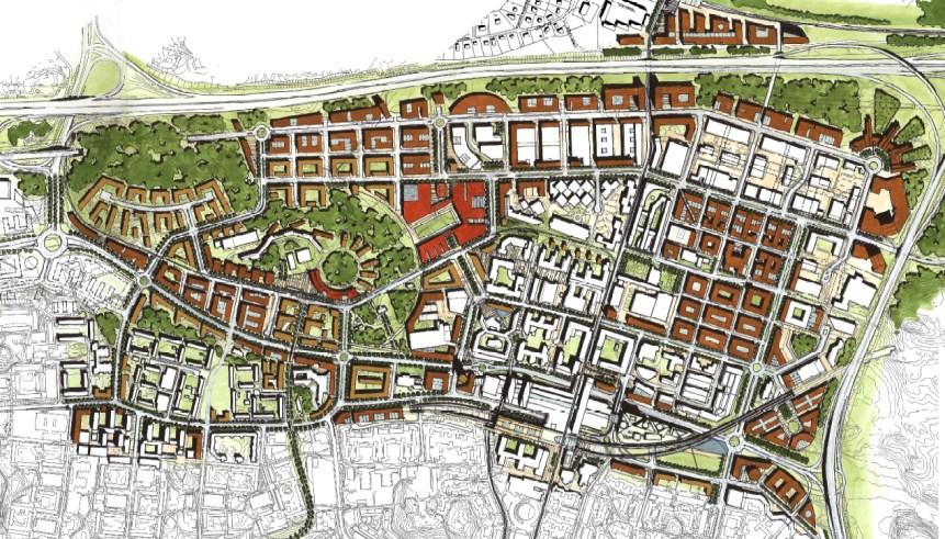 Sida 4 (9) Strukturplanen för Kista Science City.