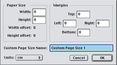 för pappersmatning. Välj sedan skrivarens faktiska pappersstorlek i nedrullningslistan för omvandling. MAC OS 9 OBS! Bilden i dessa instruktioner visar Apple LaserWriter-drivrutinen.