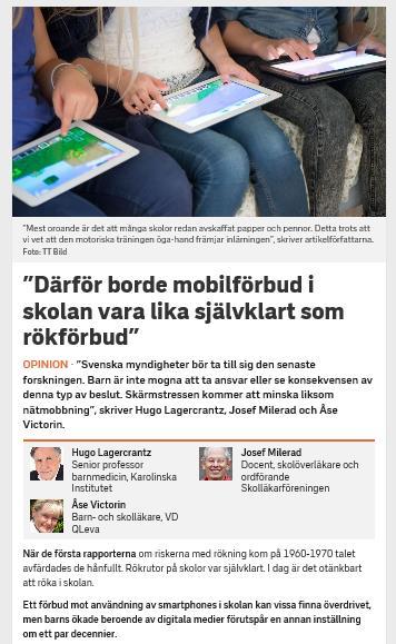 Begränsa skärmtid - Ja