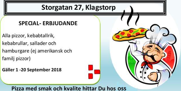 \ Pizzeria AVHÄMTNING Smaka våra goda pizzor