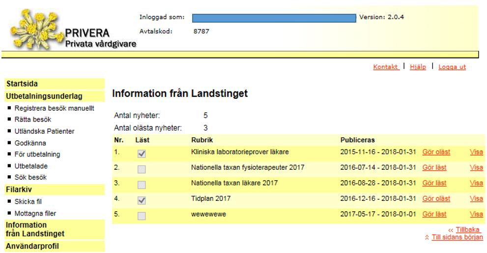 Under Kontakt hittar du kontaktinformation till Privera.