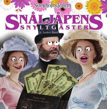 M A R S Fredag 25 mars kl. 16.00 Svaneholmsteatern spelar Snåljåpens snyltgäster För biljetter och information kontakta: info@johannamuseet.