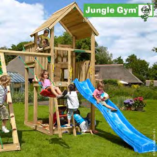 Jungle Gym Palace lektorn med klättermodul och 1 gunga Den ultimata lekplatsen med massor av underhållning Jungle Gym Palace är perfekt för att ta emot gäster och bjuder på massor av underhållning