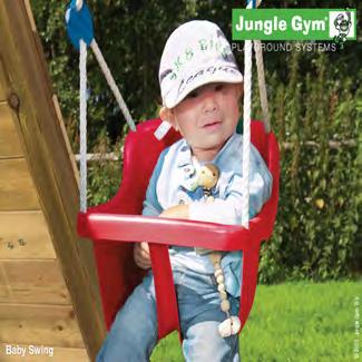 GUNGOR Jungle Gym Babygunga Används till barn mellan ½-2 år. Levereras inkl. säkerhetssele och replås, men exkl. rep och krokar.