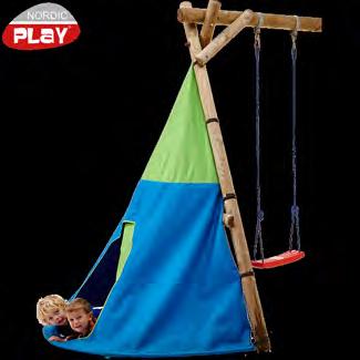 TILLBEHÖR LEKSTÄLLNING NORDIC PLAY Gummi kakel 500 x 500 x 45 mm Gummi kakel läggs på gräs och är mycket vällämpad till uppgång/skydd från höjder.