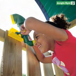 TILLBEHÖR LEKSTÄLLNING Jungle Gym Krokar med trägänga 2 stk pr. set. Användning: Det enklaste sättet att montera en gunga på en träbjälke är med hjälp av Swing Hook LS.