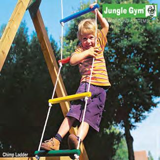DB nr. Färg Stk 805-118 5685909 Blå 1 / 6 Jungle Gym Repstege Levereras inkl. replås, men exkl. rep och krokar.