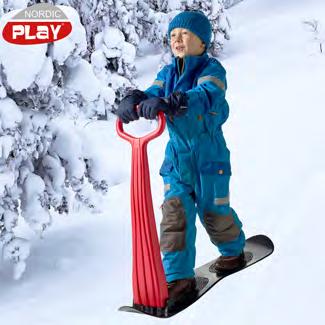 LEK I TRÄDGÅRDEN Art. no. DB nr. Stk 805-506 1850303 1 NORDIC PLAY Snöscooter Denna snöscooter är som en blandning mellan en snöspark och en snowboard. Kan användas på vintern i stora och små backar.