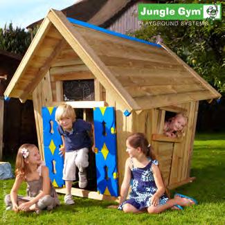 När dina barn blir äldre, kan Jungle Gym Playhouse utvidgas till en Jungle Gym Playhouse L eller XL, som passar till barnens behov.