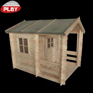 LEKSTUGA Art. no. DB nr. Stk 805-313 1634592 1 805-313N 1908760 1 NORDIC PLAY Timmerlekstuga modell Freja - FSC -certifierat Timmerlekstuga modell Freja. Tillverkad av 19 mm obehandlad furu.