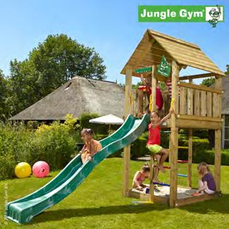 Jungle Gym "Cabin" Komplett "Gör det själv"-paket, inkl. utförlig monteringsanvisning, med allt vad som behövs för att sätta samman lektornet. Levereras inkl.