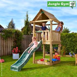 Jungle Gym "House" Komplett "Gör det själv"-paket, inkl. utförlig monteringsanvisning, med allt vad som behövs för att sätta samman lektornet. Levereras inkl.