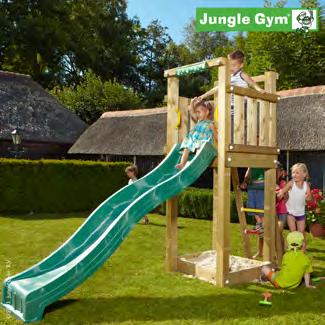 Jungle Gym "Tower" Jungle Gym Tower har fått sitt namn eftersom det är en fantastisk klätterställning. Lektornet har inget tak, utan är direkt omgiven av naturliga element.