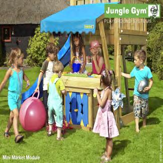 Jungle Gym "Minimarket" Bygg till en minimarknadsmodul på ditt Jungle Gum lektorn och introducera handelsvärlden i barnens lekvärld.