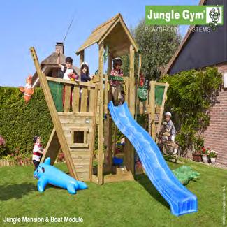 Module Jungle Gym "Boat" Båtmodulen förvandlar ditt Jungle Gym lektorn till ett spännande piratskepp, ubåt, räddningsbåt, färja eller fraktskepp.