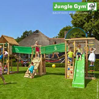 Jungle Gym Lekplatsuniversum 3 Spännande och utmanande lekplats för upp till 28 barn Om du har plats i trädgården har du här möjlighet för att bygga den ultimata lekplatsen till dina barn och alla