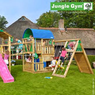 Jungle Gym Lekplatsuniversum 5 Spännande och utmanande lekplats för upp till 34 barn Om du har plats i trädgården har du här möjlighet för att bygga den ultimata lekplatsen till dina barn och alla