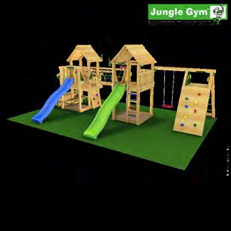 Jungle Gym Lekplatsuniversum 9 Spännande och utmanande lekplats för upp till 31 barn Om du har plats i trädgården har du här möjlighet för att bygga den ultimata lekplatsen till dina barn och alla