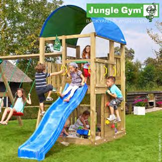 Jungle Gym Farm lektorn med gungmodul och 2 gungor Drömmer du om att bli bonde, så är Farm det helt rätta lektornet Jungle Gym Farm är det perfekta lektornet till energiska, unga bönder och blir