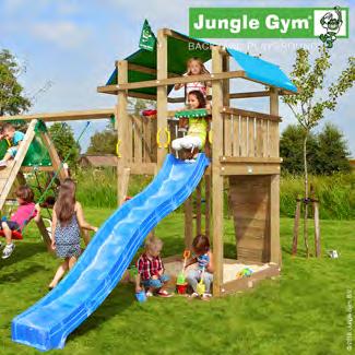 Jungle Gym Fort lektorn med klättermodul och 1 gunga Lektornet med de fantastiska utsiktsplatserna De fantastiska utsiktsplatserna på Jungle Gym Fort är det perfekta stället att njuta av utsikten
