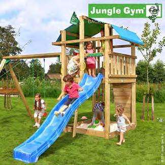 Jungle Gym Fort lektorn med gungmodul och 2 gungor Lektornet med de fantastiska utsiktsplatserna De fantastiska utsiktsplatserna på Jungle Gym Fort är det perfekta stället att njuta av utsikten till