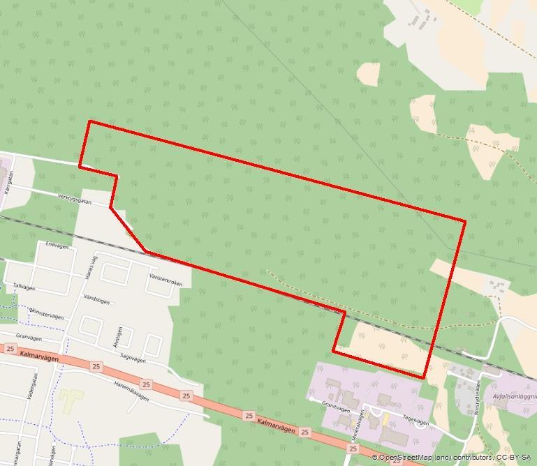 1 Inledning 1.1 Bakgrund Nybro Kommun planerar att genom ny detaljplan möjliggöra industri och verksamheter samt nödvändig infrastruktur och allmän platsmark på del av fastigheten Harstenslycke 1:17.