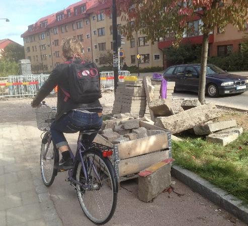 Skadade cyklister i anslutning till vägarbeten 288