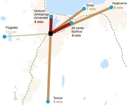 Därigenom erbjuds goda förutsättningar för stationsområdet att kunna utvecklas till ett nav för regional arbetspendling, framför allt till andra stationsorter inom höghastighetsjärnvägssystemet.