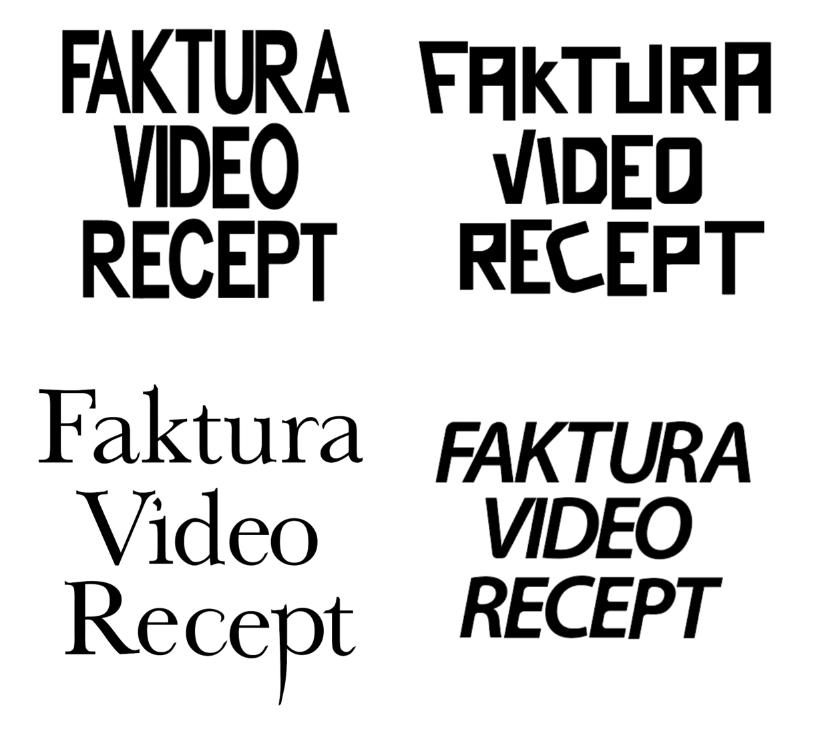 Designvalen togs genom att först analysera redan existerande typsnitt och försöka hitta gemensamma nämnare för varje genre och typsnitt.