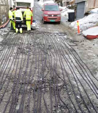 30 40 Frostskydd vatten- och avfallsslangar Varmt vatten HeatWork tinar dubbel så snabbt På en dag tinar du 40 till 80 cm, beroende på massorna.