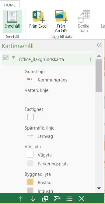 Sök på Office bakgrundskarta Välj Lägg till på Office_bakgrundskarta Map Service 6.