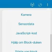 Programmering: Börja med att bestämma vad du vill göra med din farkost och välj sedan block utifrån det i appen Sphero Edu 3.