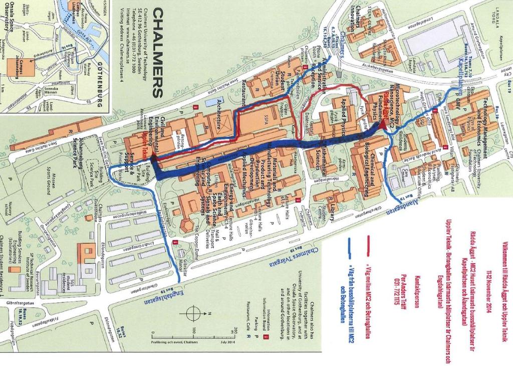 Hitta hit Att ta sig till Chalmers, Campus Johanneberg Chalmersplatsen 4 är ganska smidigt. Med spårvagn och buss: Ett antal bussar och spårvagnar kan ta dig till Chalmers.