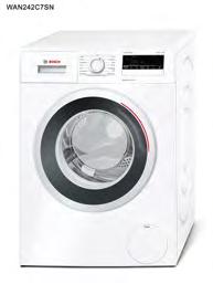 WC/DUSCH/TVÄTT & BAD STANDARD WAN242C7SN - Frontmatad tvättmaskin Kapacitet: 7 kg Energieffektivitetsklass: A+++ -10% Årlig energiförbrukning 157 kwh, baserad på 220 standardtvättcykler för