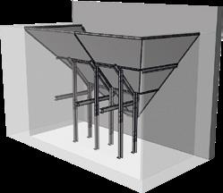 Volym 1,3m 3 Schaktgrop Ett enkelt och stabilt, innanför betongväggar med bultförband sammansatt schaktgrop lämpar sig väl till