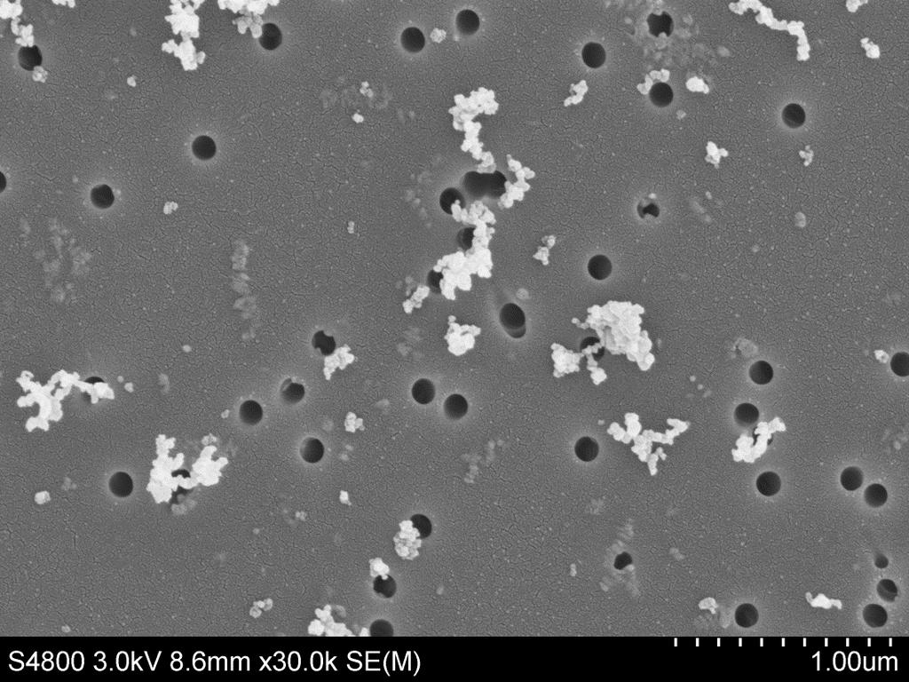 Tabell 14. Uppmätta bakgrundshalter med olika mätinstrument. Medelvärdet för partikelstorleken har beräknats utgående från mätningarna med Nanoscan.