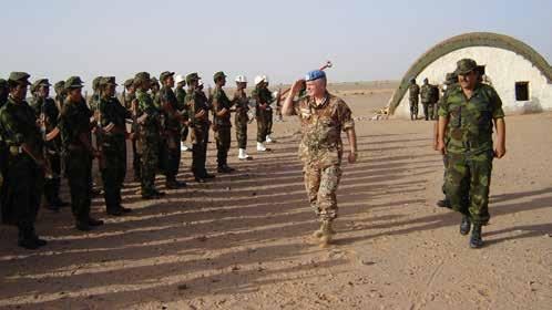 Mosgaard var chef för den militära delen men under en kort period 2006 blev han dessutom chef för den civila delen.