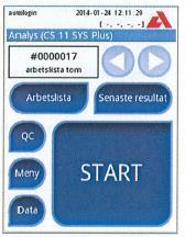 1(6) Gäller för Patientnära analysverksamhet U-Testremsa med Urilyzer 100Pro Analys 1 Provtagning Se laboratoriemedicins provtagningshandbok. 2 Utförande Pekskärm Instrumentet styrs via pekskärmen.