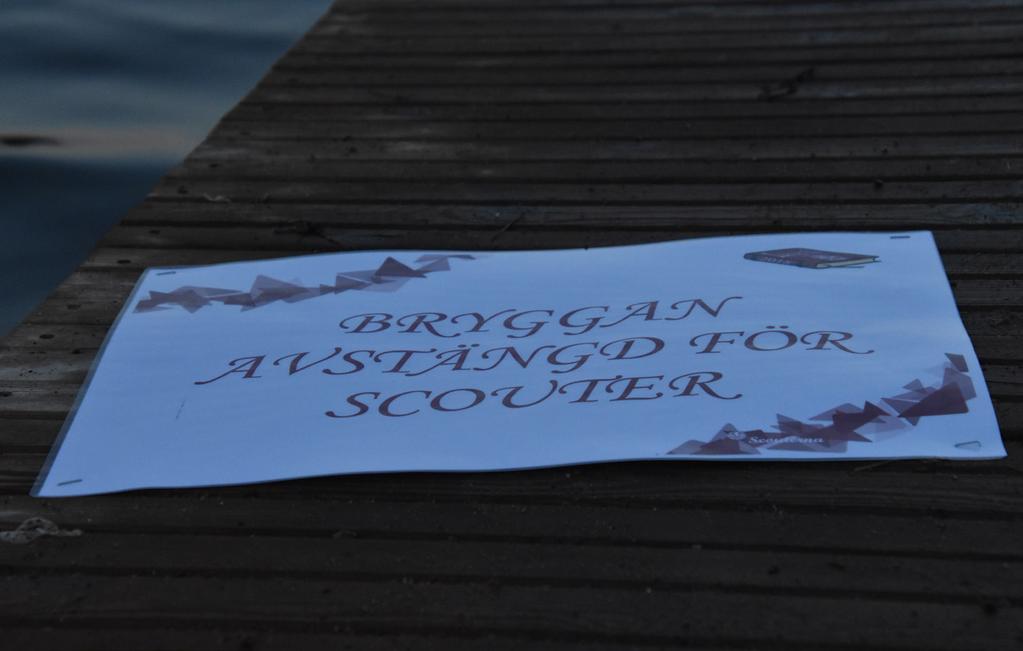 Legendaren - Din vän i tillvaron Onsdag 1 augusti Slutbadat från bryggan Efter upprepade incidenter med regelbrott och skador på och kring bryggan har lägerledningen beslutat att tills vidare stänga