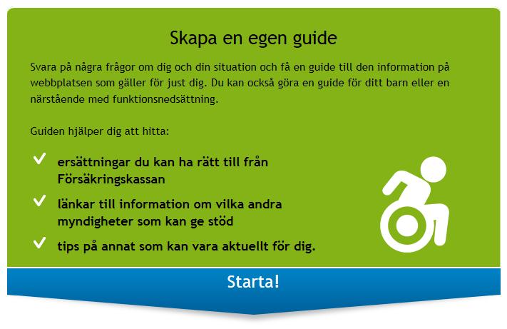 Guide för personer med funktionsnedsättning På FK.